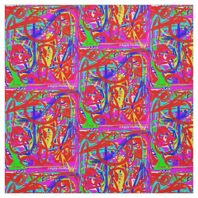 Pop-Kunst-Mod-abstrakter Entwurf Stoff (Muster)