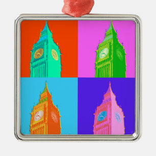 Pop-Kunst Neonbig Ben Ornament Aus Metall