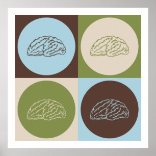Pop-Kunst-Neurologie Poster