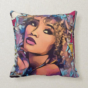 Pop-Kunst PrincessThrow Kissen