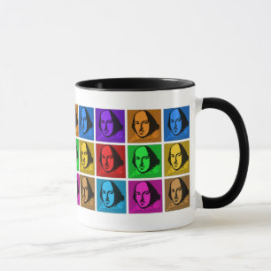 Pop-Kunst Shakespeare Tasse