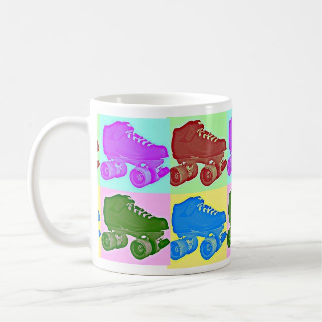 Pop-Kunst-Skate-Tasse Tasse (Links)