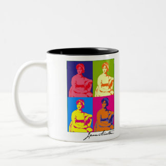 POP-KUNST-TASSE JANES AUSTEN ZWEIFARBIGE TASSE