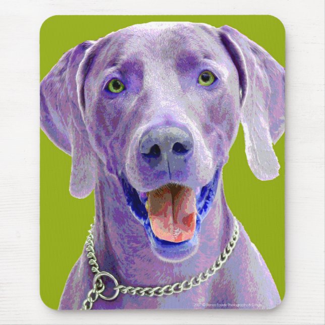 Pop KUNST Weimaraner Mousepad (Vorne)