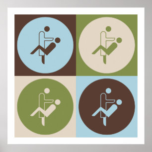 Pop-Kunst-zahnmedizinische Hygiene Poster