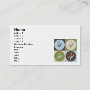 Pop-Kunst-zahnmedizinische Hygiene Visitenkarte