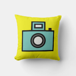 Pop Kunstkamera gelb  Kissen