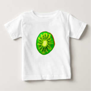 Pop kunstkunst helle Kiwfrucht Original Aquarell Baby T-shirt