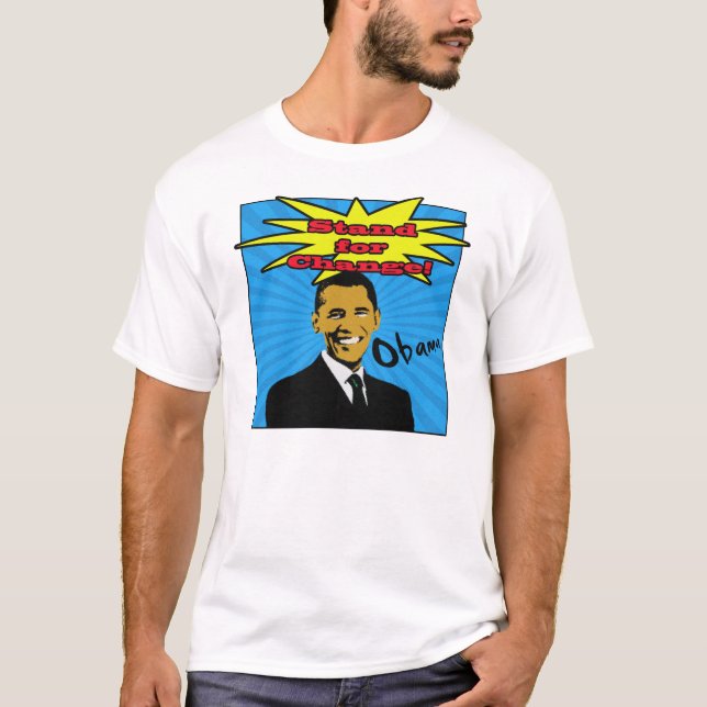 Pop-Kunstobama-T - Shirt (Vorderseite)