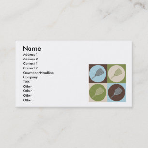 Pop-KunstRacquetball Visitenkarte