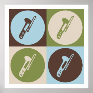 Pop-KunstTrombone Poster