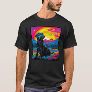 Pop Labrador Retriever Hund in Bergen T-Shirt