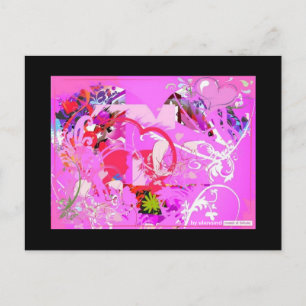 Pop Liebe Postkarte