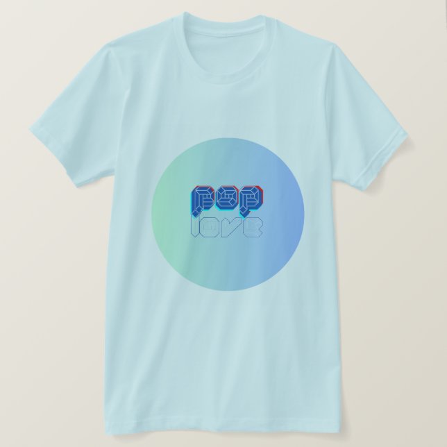 Pop Liebe T-Shirt (Design vorne)