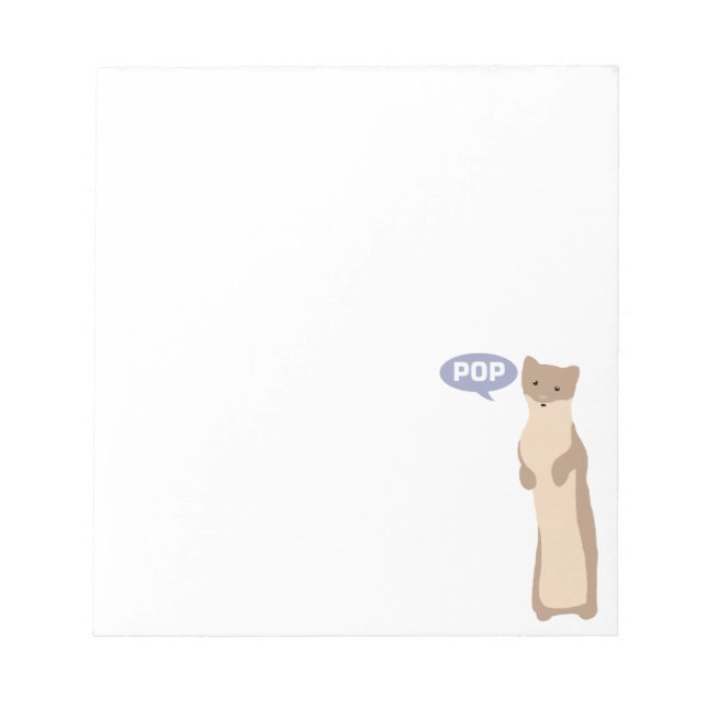 Pop macht das Weasel Notizblock (Vorderseite)