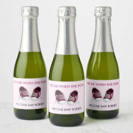 Pop mich, wenn sie Pop, rosa Baby-Turnschuhe