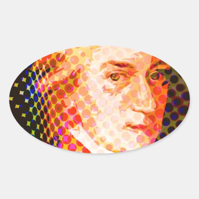 Pop Mozart Ovaler Aufkleber (Vorderseite)