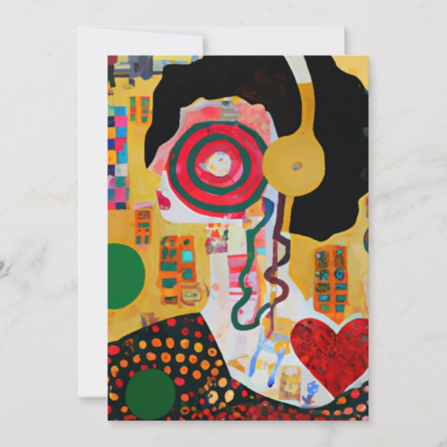 Pop Music Feiertagskarte (Vorderseite)