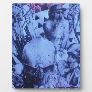 Pop Musiker Lila Kunst Fotoplatte