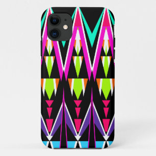 Pop-Neon Stammes- iPhone 11 Hülle