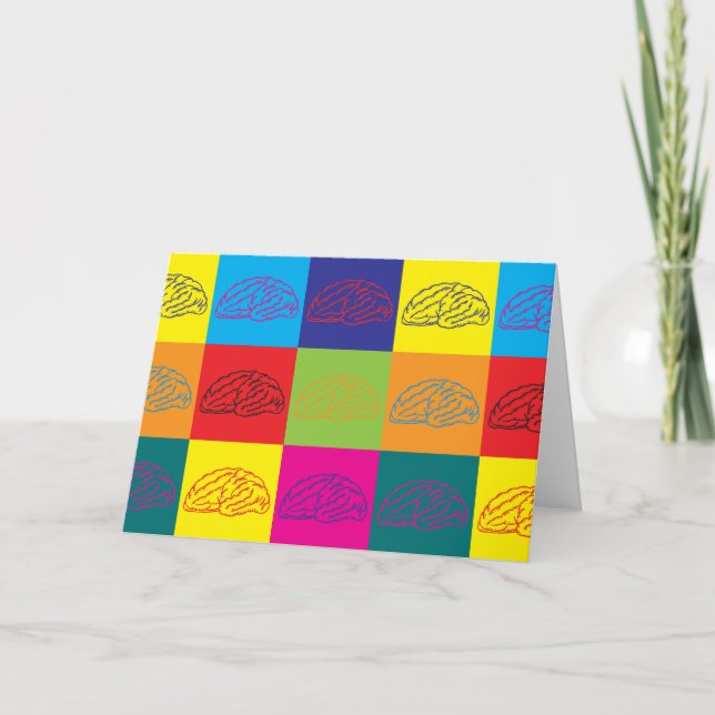 Pop Neurowissenschaften Kunst Karte (Vorderseite)