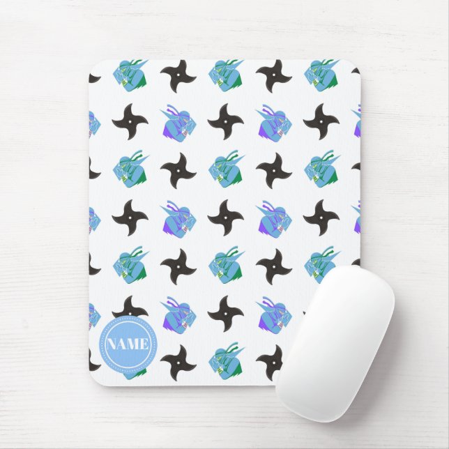 Pop Ninja Throwing Star Mousepad (Mit Mouse)