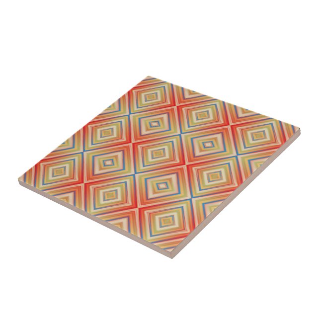 Pop Of Reds Alternative Diamantmuster  Fliese (Seite)