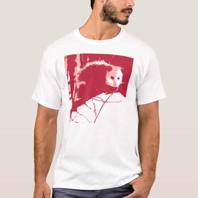 Pop Opossum Art T-Shirt (Vorderseite)