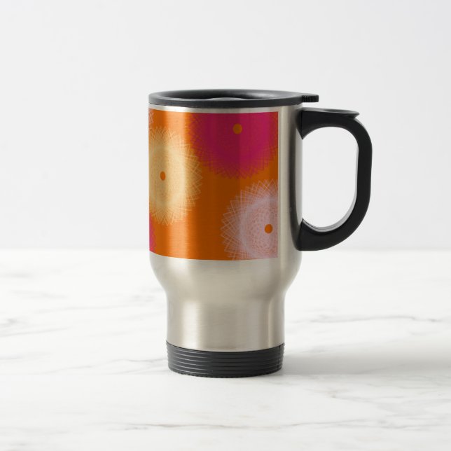 Pop orange und rosa reisebecher (Rechts)