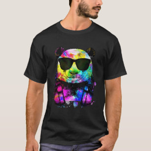 Pop Panda Gamer mit Kopfhörer T-Shirt