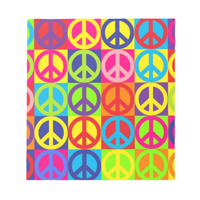 Pop Peace Notizblock (Vorderseite)