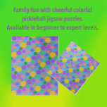 Pop Pickleball Puzzle<br><div class="desc">Viel Spaß mit der Familie mit einem Puzzle! Farbenfrohe, groovy pickleballs im Spiel auf einem geometrisch gestreiften Hintergrund sorgen für ein sehr cooles Design. Wählen Sie aus verschiedenen Größen und Stückzahlen, die Anfänger zu Experten Anzug.</div>