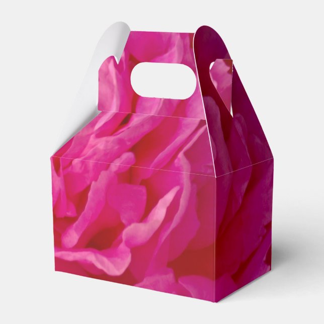 Pop Pink Peony-GASTGESCHENK BOX, Gable Box Stil Geschenkschachtel (Vorderseite)