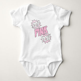 Pop Pink Pow - Baby Jersey Bodysuit (weiß) Baby Strampler