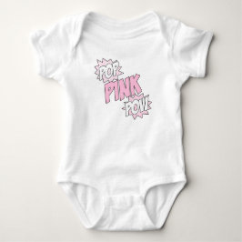 Pop Pink Pow - Baby Jersey Bodysuit (weiß) Strampler