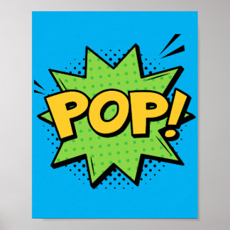 Pop! Pop Art Comic Burst Poster