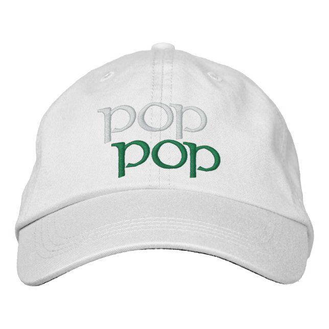 POP POP BESTICKTE KAPPE (Vorderseite)