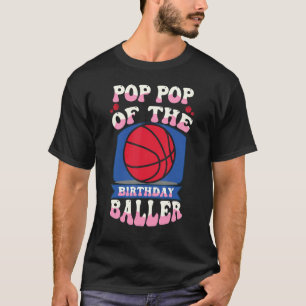 Pop Pop der Baller Basketball-Themenleiste T-Shirt