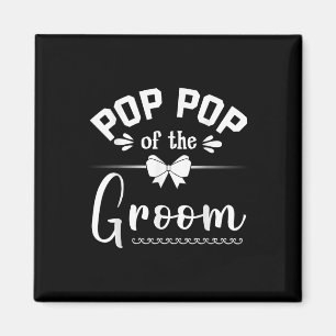 Pop Pop der Groom Bride glücklich Hochzeit heirate Magnet
