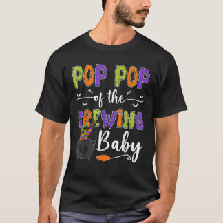 Pop Pop des brodelnden Baby-Halloween-Hexen-Baby S T-Shirt
