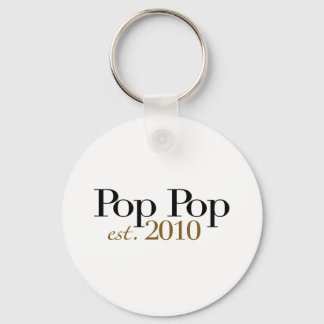 Pop Pop Est 2010 Schlüsselanhänger