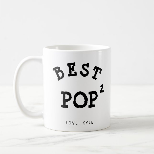 Pop Pop Grand Papa Papa-Tageskaffee Kaffeetasse (Links)