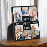 Pop Pop Großvater Großkinder FotoCollage Fotoplatte<br><div class="desc">Die Liebe zwischen dem Pop Pop und seinen Enkelkindern erfassen wir mit unserer Großvater Großkinder Foto Collage Plaque. Diese personalisierte Plakette zeigt eine herzzerwärmende Collage aus Foto, in der wunderschön gepflegte Momente gezeigt werden, die Poppy mit seinen geliebten Enkeln geteilt hat. Um die Fotos herum ist der beliebte Titel "Poppy",...</div>