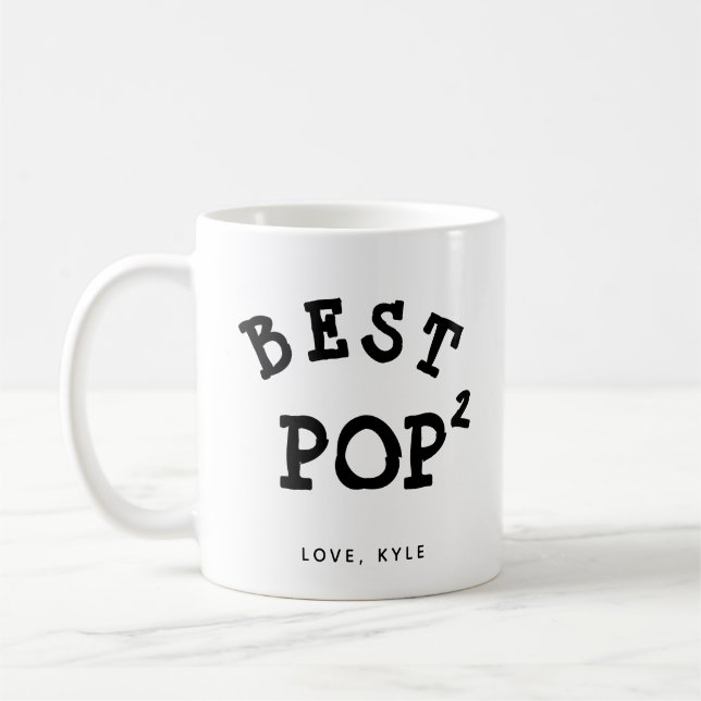 Pop Pop Großvater Papa-Tageskaffee Kaffeetasse (Links)