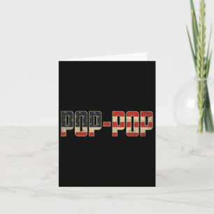 Pop-Pop Kühne Patriotische Amerikanischer Flaggent Karte