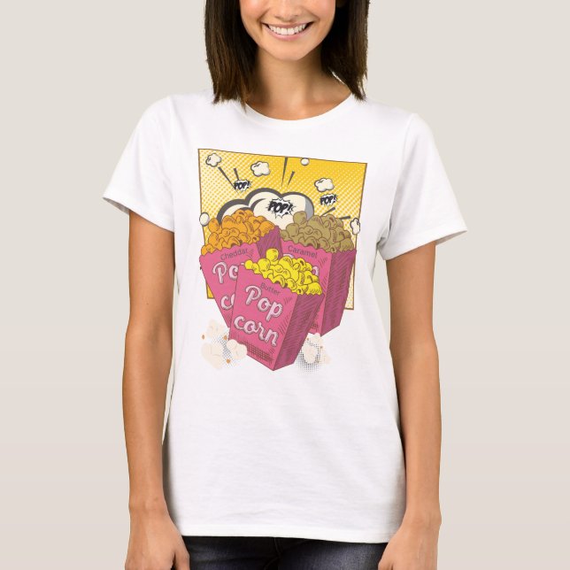 Pop Pop Popcorn T-Shirt (Vorderseite)