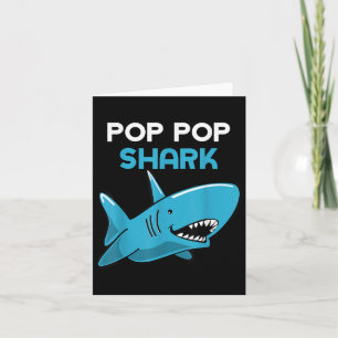 Pop-Pop Shark Funny Family Opp Poppop Karte
