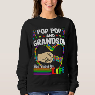 Pop Pop und Enkelin Bester Freund von Life Autismu Sweatshirt