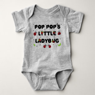 Pop Pops Kleine Ladybug - Niedlich Baby Strampler