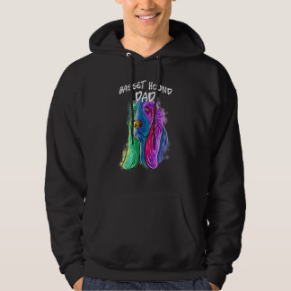 Pop Portrait Basset Hound Hund Vater Vater' Hoodie